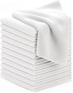 Avalon Towels Microfiber Cleaning Cloths (Value Pack of 12) - Size 12 x 12 Inches, Highly Absorbent Cleaning Rags, Lint Free, Reusable and Washable, Microfiber Towels for Cars
