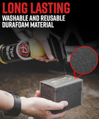Adam's Tire & Trim Block Applicator - Trim Dressing & Tire Shine Applicator Foam Block for Car Detailing, Reusable & Customizable Durafoam Material