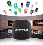 4-in-1 Wireless CarPlay Android Auto Adapter Magic AI Box Built-in Play Store Video Apps, Supports TF Card & USB Drive, USB/Type-C, Fits for Built-in Wired CarPlay Car