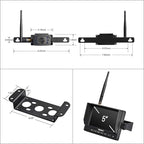 Haloview MC5111 5'' 720P HD Digital Wireless Backup Camera System 5'' LCD Rear View Monitor and IP69K Waterproof Reversing Built in DVR Kit for Trucks/Trailer/Bus/RVs/Pickups/Camper/Vans