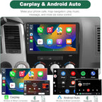 Android 13 Car Radio Stereo for Toyota Tundra 2007-2013 Toyota Sequoia 2008-2018 with 2G RAM 64G ROM Wireless Carplay Android Auto, 10-inch Touch Screen Head Unit, GPS Bluetooth