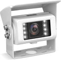 Pyle 7'' Digital Marine Camera, 150 Degree Rear View Camera White, RV Camera, Designed for Car/Truck use 12/24 Volt Systems, Water Resistant with Built in Microphone, w/ IR Night Vision Illumination