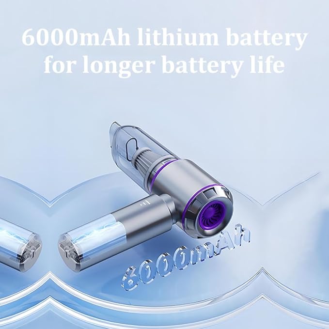 Car Vacuum Handheld Cleaner,Portable Cordless 21000Pa High Power Hand Held 3-Speed Adjustment and Multi-Nozzles Cleaner for Home, Car, Office, Pet Hair