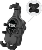 RAM MOUNTS Quick-Grip Pro Phone Holder with B-Size (1") Ball & Vibration Damper RAM-HOL-PD5BVU