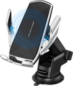 Car Phone Mount,Auto-Clamping Smart Sensor 10W Qi Fast Charging Car Front Windshield Dashboard Air Vent Phone Holder Compatible with iPhone12/12 pro max/Samsung S20/note 20 All 4.7-6.7 Inch Smartphone