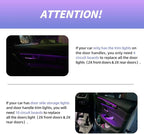 NJSBYL 4PCS Interior Door Handle Ambient Light for B-MW M4 X1 3 4 5 Series Sedan Convertible Coupe F10 F30 F31 F32 F33 F34 F36 F48 F82 F83 LED Purple-Blue Circuit Board Replacements