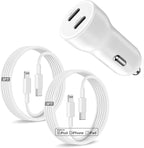 for iPhone 14 13 Car Charger,[MFi Certified]45W Dual Port USB C Rapid for Apple Car Adapter with 3ft Type C to Lightning Cable Fast Charging for iPhone 14 Pro/14 Pro Max/14 Plus/13/12/11/XS/XR/SE,iPad