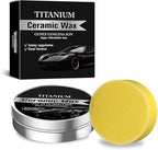 Titanium Ceramic Car Wax,Professional Paint Protection, Waterproof Formula with Graphene, Brazil Wax, Long-Lasting Paint Protection for All Vehicle Types