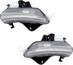 iJDMTOY Clear Lens Dynamic Sequential Blink/Flow Full LED Outer Side Mirror Turn Signal Light Assembly Kit Compatible with Lexus is RC ES LS CT