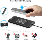Wireless Charging Pad for Car, REESTECQI 15W Wireless Car Charger Pad Type C Charging Mat Non Slip [PD 40W Car Charger Incl] for Airpods iPhone 16/15/14/13, Samsung S24/S23/S22 (1 Meter Cable)