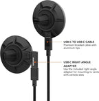 ROKFORM Wireless Car Charger, Magnetic Vent Mount, Compatible with Mag Safe Phone Cases, Super Grip Clip, USB-C to USB-C Cable Included (Black)