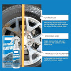 Iron Powder Remover,Car Rust Removal Spray,Color Changing Rustout Instant Remover for Wheels and Paint,Multifunctional Paint Cleaner for Car Maintenance and Metal Iron Cleaning