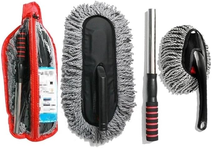 Car Wash Brush Wheel Brush Scrub Brush Soft Bristle Cleaning Brush Vehicle Detailing Tool Paint Protection Truck SUV Auto Care(2pcs with PVC)