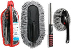 Car Wash Brush Wheel Brush Scrub Brush Soft Bristle Cleaning Brush Vehicle Detailing Tool Paint Protection Truck SUV Auto Care(2pcs with PVC)