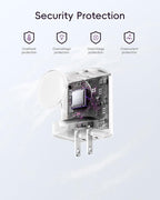 VRURC Charger for iPhone & Apple Watch, 20W USB C Fast Charging Block, 3-in-1 Compact Travel Adapter with 2 Port for iPhone 17/16/15/14/13, Wireless Magnetic for iWatch SE/11/10/9/8/7/6/5/4-Purple