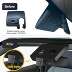 Fitcamx 2K Dual Dash Cam for 2015-2020 Chevy Suburban & Tahoe (with Auto-Dimming), OEM Style, Front 1440P+Rear 1080P HD Video, Loop Recording, Built-in WiFi & APP, G-Sensor, Easy to Use, 64GB Card