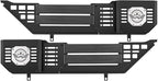 VEILS Front Door Storage Box for Jeep Wrangler JL JLU 4XE (2018-2025) & Gladiator JT (2020-2025) Accessories, Fits Manual/Power Seats, Heavy-Duty Metal Door Pockets Organizer 2PCS, Black