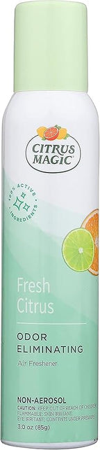 Citrus Magic Freshener Odor Eliminating Air Freshener Spray, 3 Ounce (Pack of 3), Fresh Citrus, 3 Count