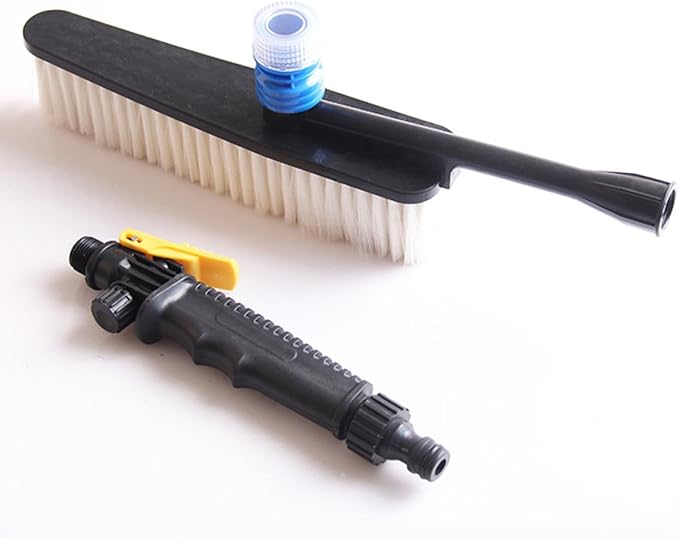 harayaa Car Wash Brush with Soap Dispenser with Cleaning Liquid for Glass Auto