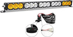AUXTINGS 28 inch Single Row Dual Color LED Light Bar 150W Off Road Light Bar White Amber Combo LED Work Light Truck UTV 4x4 Cars SUVs ATVs Boats Fog Driving Light with Wiring Harness kit