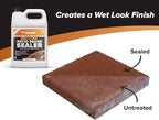 MasonryDefender Gloss, Wet Look Patio Paver Sealer, 1 gal - Clear Water-Based Sealant for Natural Stone Surfaces