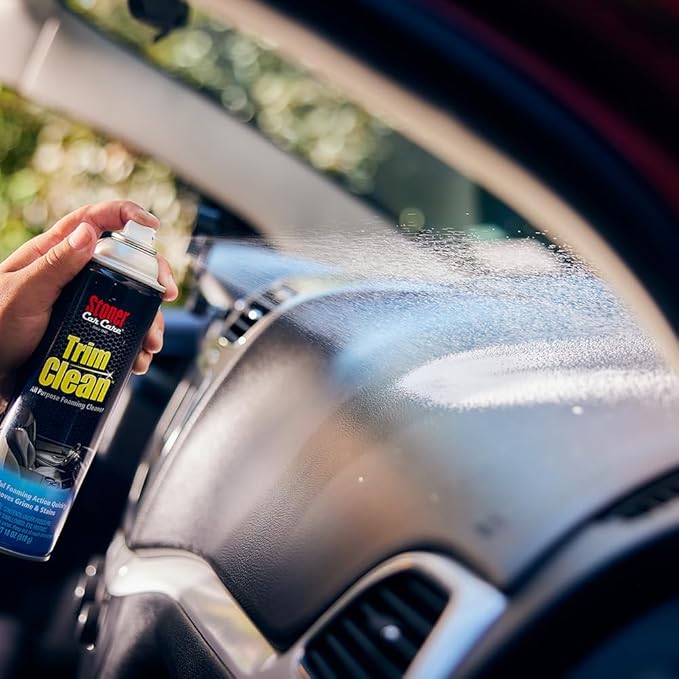 Stoner Car Care 91134-4PK Trim Clean – All-Purpose Foaming Automotive Interior Cleaner, Fast-Acting Formula Quickly Removes Grime, Dirt & Stains from Trim, Consoles & Plastics – 18 oz (Pack of 4)