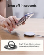 SYNCWIRE Magnetic Phone Ring Holder for MagSafe - Glitter Phone Grip Stand with 360° Rotation Finger Ring Kickstand Blingbling Compatible with iPhone 17 16 15 14 13 12 Pro Max MagSafe Accessories
