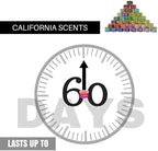 California Scents Spillproof Organic Air Freshener, Golden State Delight, 1.5 Ounce Canister (Pack of 18)