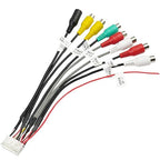 20Pin Android Car Stereo RCA Wiring Harness Adapter with 8 Female Radio RCA Connector Video CVBS AUX SUB MIC Plug Assembly