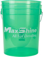 Maxshine 5 Gallon Universal Detailing Bucket (Green) – Car Wash Bucket for Scratch-Free Washing, Garage Storage & Detailing Tools – Holds Soap, Foam Cannon, Microfiber Towels & More
