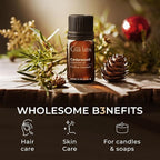 100% Pure Cedarwood Essential Oil - 0.34 Fl Oz - Cedarwood Oil for Hair, Skin, Diffuser, Aromatherapy & DIY Candle Making Scent