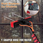 Teles Window Cleaning Pole with Hose Spray Kit – Ideal for Outdoor Solar Panel Cleaning & Maintenance, Extendable Reach for Effortless Cleaning