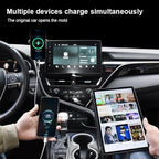 Compatible with Toyota Camry 2018-2023 USB Type-C Splitter Adapter Fast Charger Shunt Hub Docking Station Interior Product Accessories