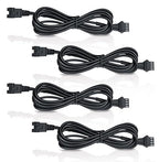 Rock Light Extension Wire 4 Pin 4 Pcs 4 Pin 60 inch, Pure Copper Insulated Cable LED Cable Cord Set for Motorcycle ATV Golf Car Trucks Neon Strip