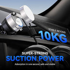 Vacuum Magnetic Suction Phone Holder,Upgraded 360° Adjustable Suction Cup Car Phone Mount,Hands-Free Cell Phone Holder for Car/Gym/Mirror/Smooth Surface,Compatible with iPhone 16/15/14/13/12 （white)