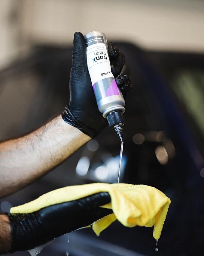 CARPRO IronX Paste Concentrated Iron Remover - Clings to & Dissolves Baked on Brake Dust on Clear Coated, Chrome, or Alloy Wheels - 150ml (5oz)