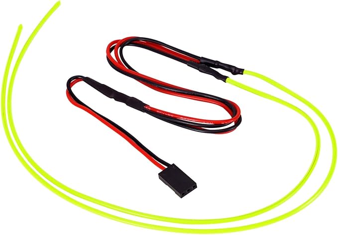 INJORA RC LED Strip Lights Flexible Cuttable for TRX4M SCX24 1/24 1/18 Crawlers Upgrade(Green)