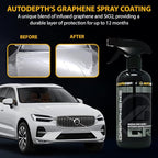 AutoDepth Graphene Ceramic Spray Coating, for Superior Protection & High Shine, Hydrophobic Car Coating Spray, for Car, Boat, Rv, Truck, Alloys, Lasts Upto 12 Months