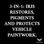 Car Gods Iris Custom Color Dark Red 3-in-1 Polish Wax Color Restorer & Scratch Remover, 16 Colors Available, 17 Fl Oz