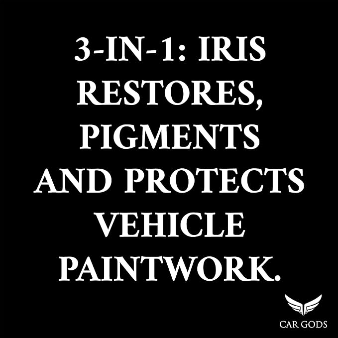 Car Gods Iris Custom Color Dark Red 3-in-1 Polish Wax Color Restorer & Scratch Remover, 16 Colors Available, 17 Fl Oz