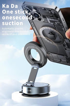 Car Phone Holder for Magsafe,360°Nano Gel Vacuum Magnetic Phone Holders for Your Car,[108+LBS Suction & 2800 gf Magnetic] Perfect for iPhone 17/Air/16/15/14/13/12 pro,Android