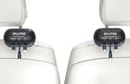 OHLPRO Retractable Backseat Car Charger [2 Pack], 3-in-1 Multi Car Charging Station with USB-C/USB-i/Micro-USB, 15W Fast Charging for iPhone, Samsung, Android, Headrest Mount for Uber Taxi Rideshare