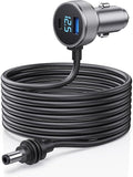 Starlink Mini Cable, 3 in 1 Starlink Mini Car Charger DC Power Cable+ Cigarette Lighter Adapter 12V-48V with Digital Display, Durable USB C PD 40W and USB A 35W Ports for Trucks and Cars (13.1FT)