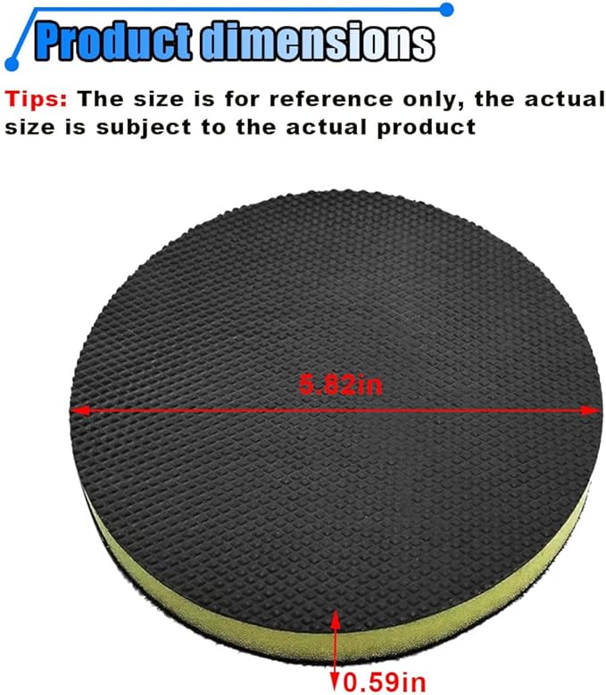 5.82'' Fine Grade Car Clay Bar Pad, Wipe Foam Pads for Car Polisher and Rotary Polisher, DA Polish Pad Replacement Tool for Remove, Novel Auto Detailing Kit(1PC)