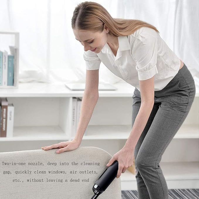 Car Vacuum Cleaner, 5000pa 70W Strong Suction Handheld Vacuum, Hand Vacuum Cordless with High Power, Rechargeable Quick Charge, for Home and Car Cleaning (Color : A)