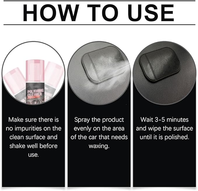 Car Interior Cleaner, Vehicle Interior Polish,Polishing Cleaner Car Interior, Car Interior Detailer and Cleaner, Vehicle Interior Polish, Interior Detailer Spray (2 Pcs)