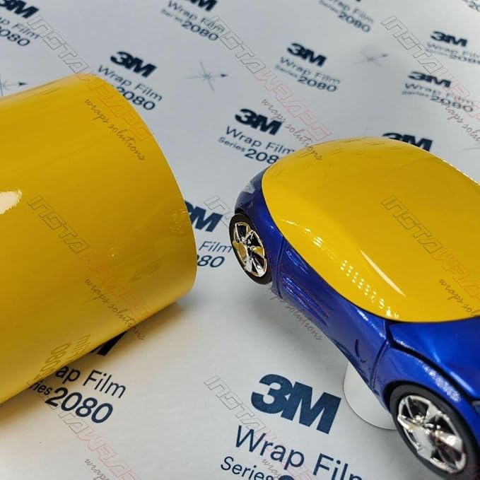 3M Car Wrap Roll 2080 Gloss Sunflower | G25 | (Sample 3in x 5in) | Automotive Vinyl Wrap for Cars - Car Interior Wrap & Exterior