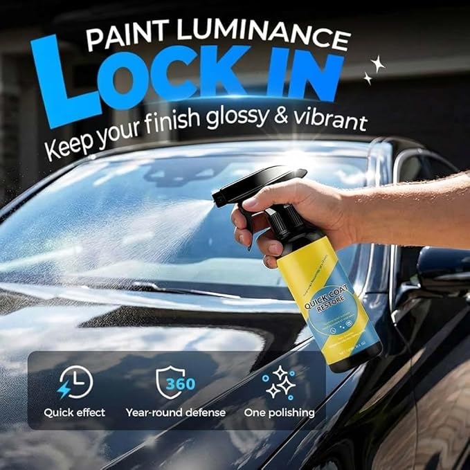 Nano Quick Coat Restore Coating Spray, 2026 Advanced Automobile Quick-Acting Coating Agent, Quick Effect CoatingAgent Spray with Dust Proof and Glazing Effects Long-Lasting Car Showroom Gloss