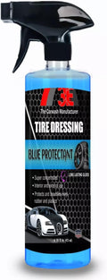 Blue Protectant Premium Spray-on Tire Shine, High Tire Shine Sprayable Dressing and Protectant for Tires, Trim, Rubber and Plastic, Long Lasting Premium Dressing (16 oz)