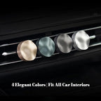 THEDOTS Silver Car Vent Clip Air Freshener, Reusable Car Scent Diffuser, Car Accessories, Frosted Ebony Scent